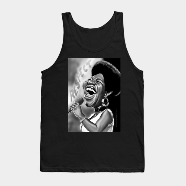 Aretha Franklin Tank Top by cristinatorbellina